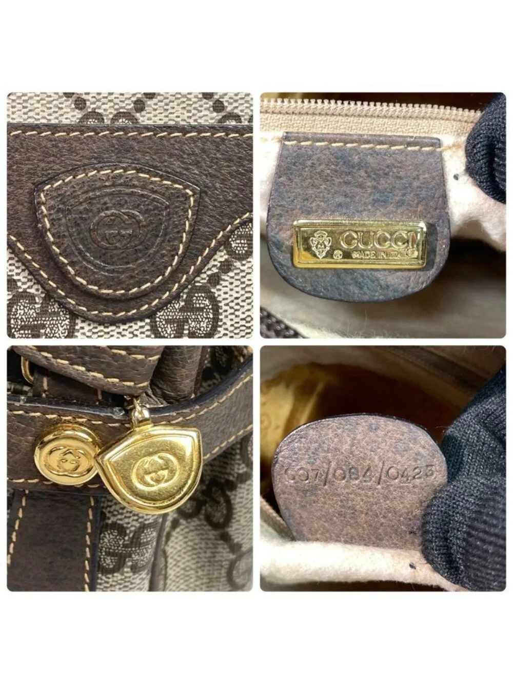 Gucci gg leather